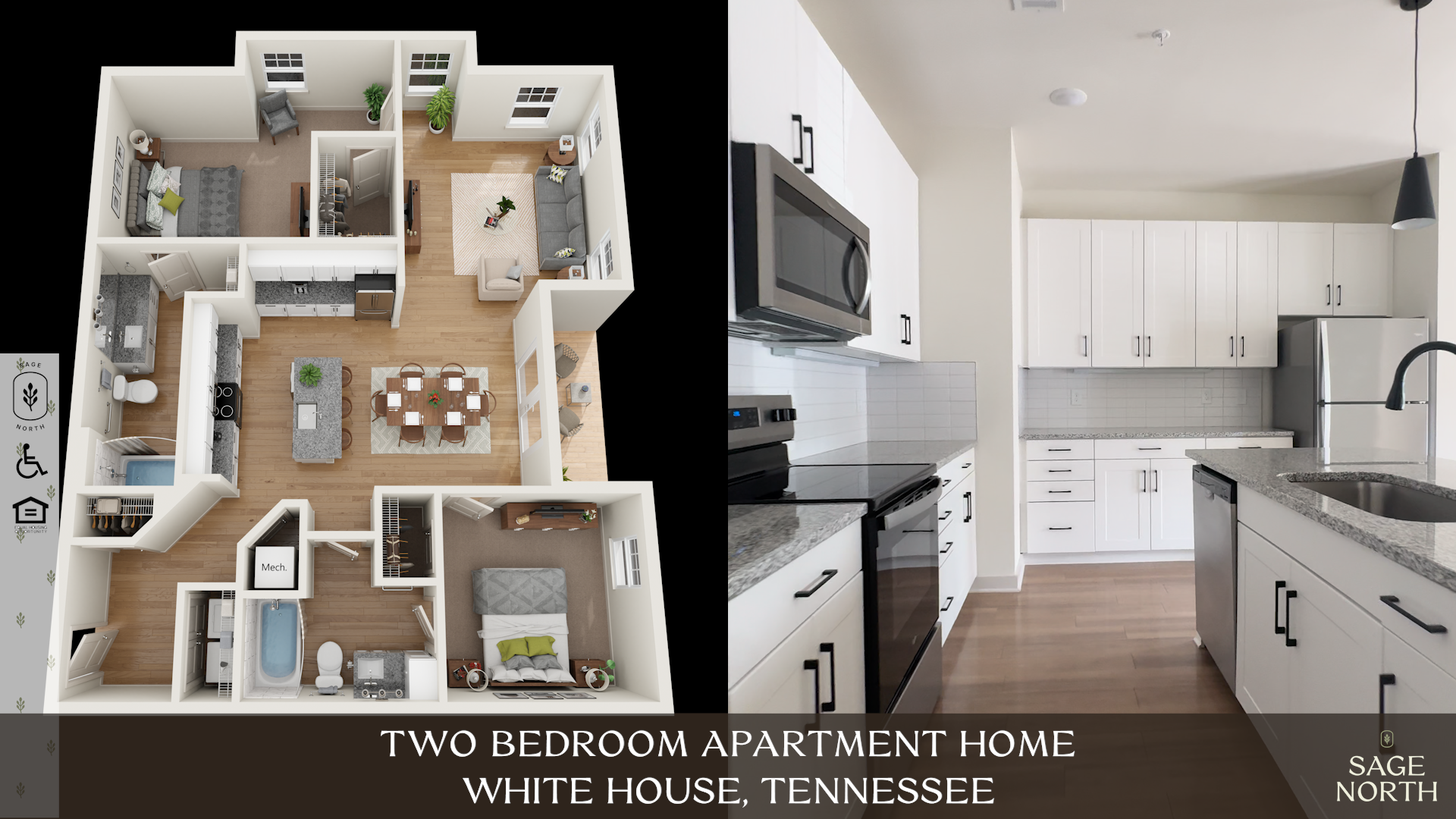 Floor Plan Graphic of Avenue Floor Plan and View of Kitchen Floor Plan Graphic of Avenue Floor Plan and View of Kitchen