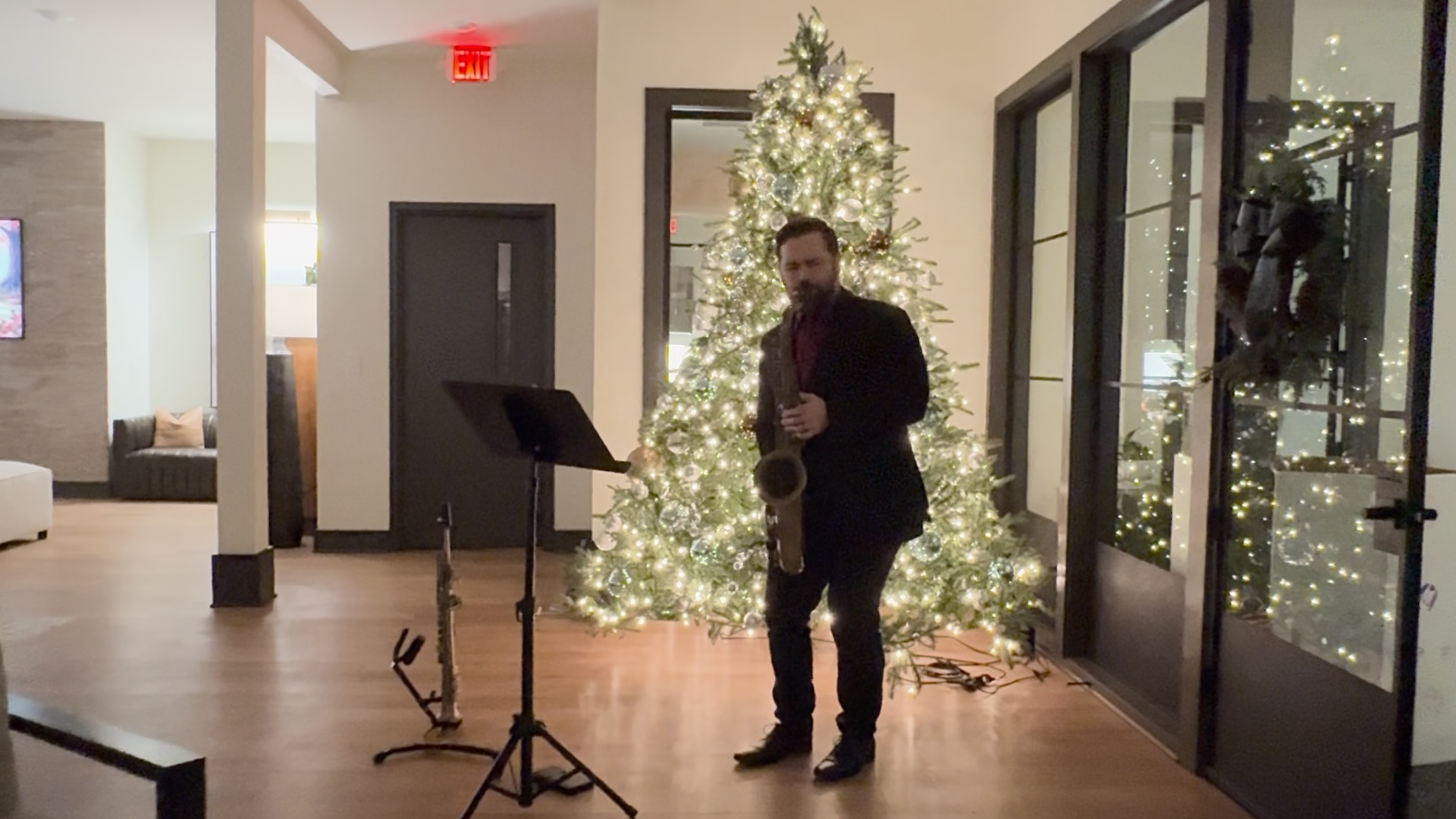 Live music from Bryan Meggison in the Sage North Clubhouse at the annual Sage North FriendsGiving event. Live music from Bryan Meggison in the Sage North Clubhouse at the annual Sage North FriendsGiving event.