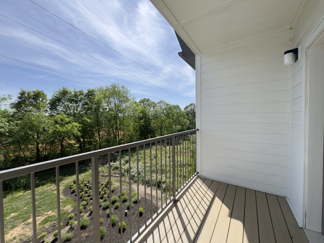 Balcony of Third Floor Avenue 2b/2b Apartment Floor Plan at Sage North in White House, TN