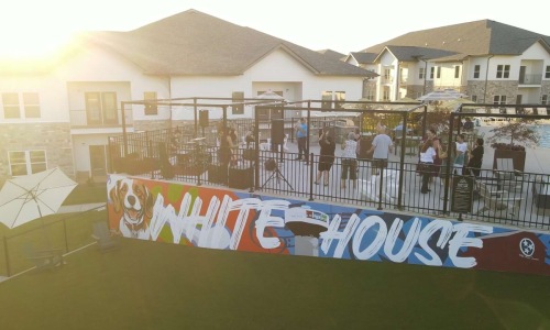 Party on the sun deck at Sage North apartments in White House, TN