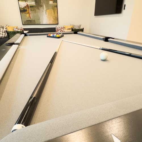 Clubhouse billiards table in clubhouse